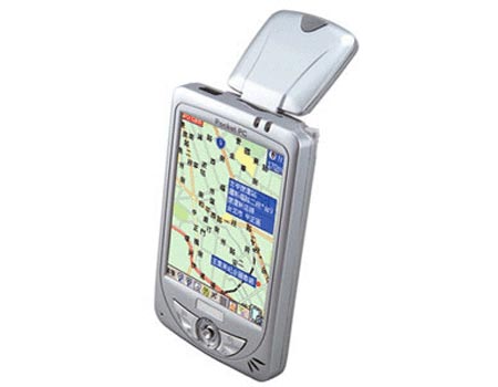 GPS приемник, встроенный в КПК Mitac MIO 168