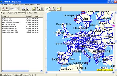 Программа Garmin MapSource