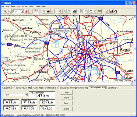 Программа Garmin nRoute