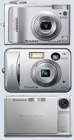 Цифровые фотокамеры Fujifilm FinePix A345/A350, F10 и Fujifilm FinePix Z1