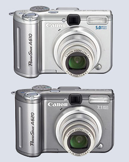 Цифровые фотокамеры Canon PowerShot A610; A620